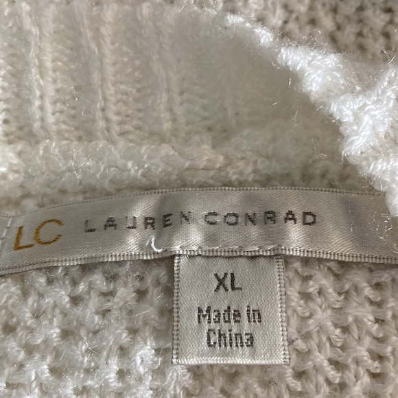 LC Lauren Conrad XL sweater off white - Picture 9 of 10
